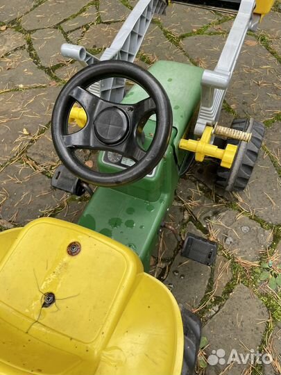 Трактор с прицепом john deere детский