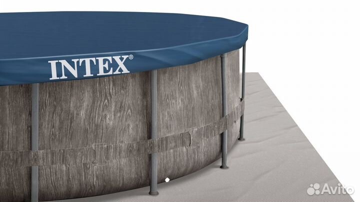 Каркасный бассейн Intex Grey Wood 549х122 см