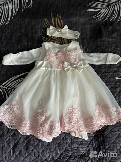 Платье на выписку для девочки