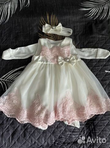 Платье на выписку для девочки