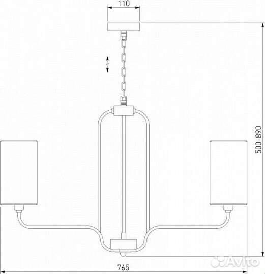 Подвесная люстра Eurosvet Purezza 60128/6 золото