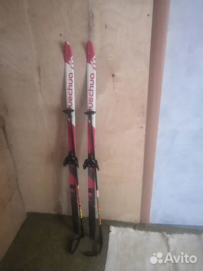 В хорошем состоянии, лыжи 130,ботинки 32