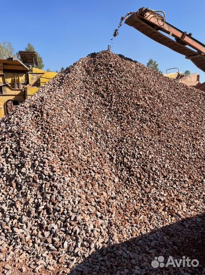 Щебень, скальник с доставкой(18м3)