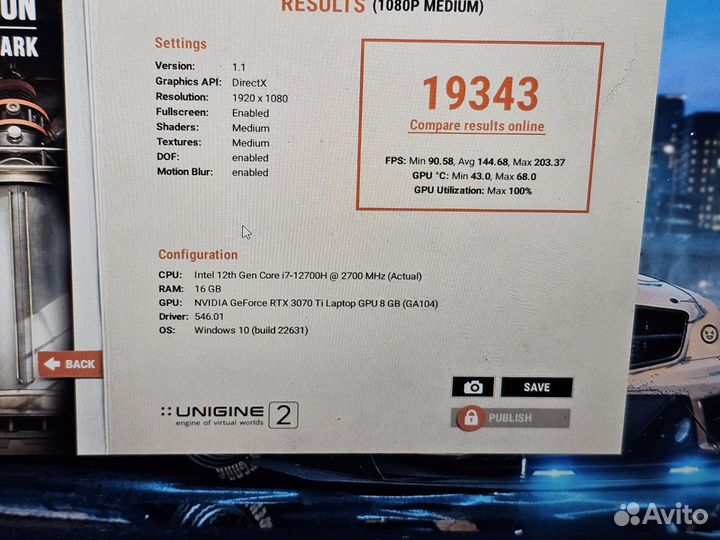 17.3 144hz/ i7 12700h/ rtx 3070ti
