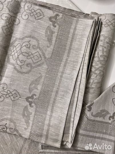 Скатерть лен 250 на 160 и салфетки 6 шт