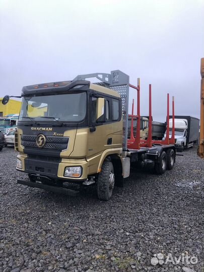 Лесовоз на базе шасси Shacman SX32586T384C,6*4