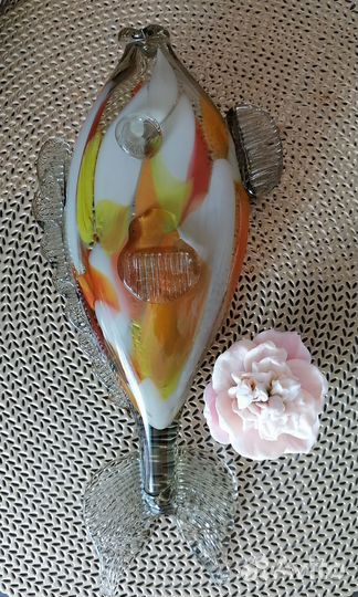 Рыбка гутное стекло новая СССР