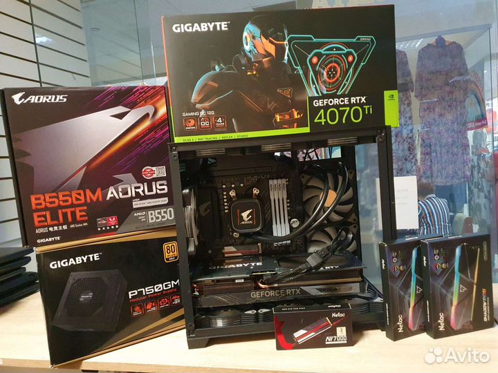 Игровой компьютер RTX 4070 ti. Ryzen5 5600.ddr4 32