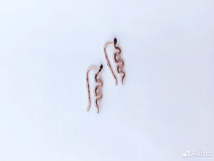 Серьги с фианитами