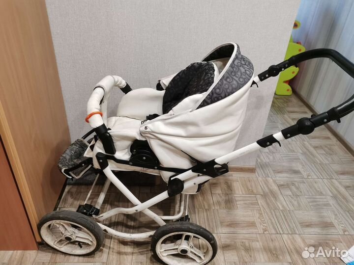Коляска 2 в 1 эко кожа