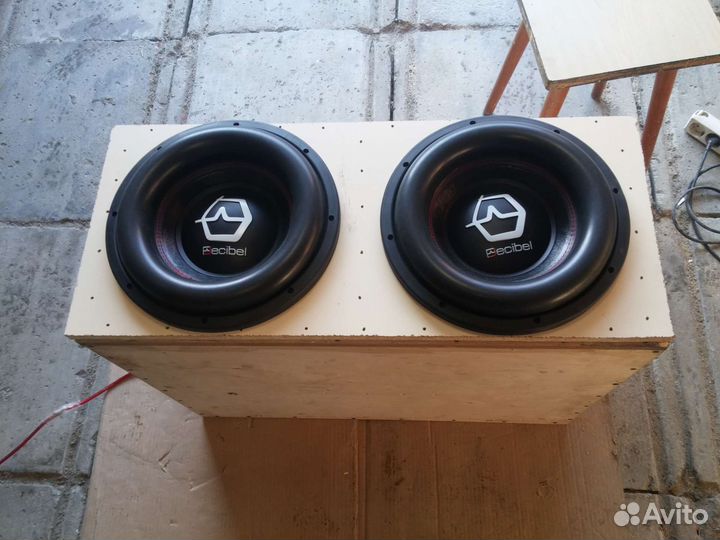 Сабвуфер Ural Decibel 12 1+1ом 2шт с коробом