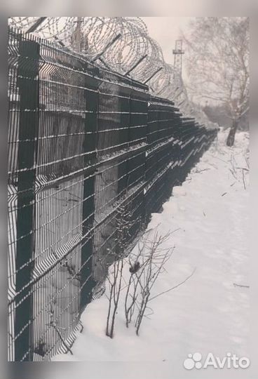 Забор из 3д сетки