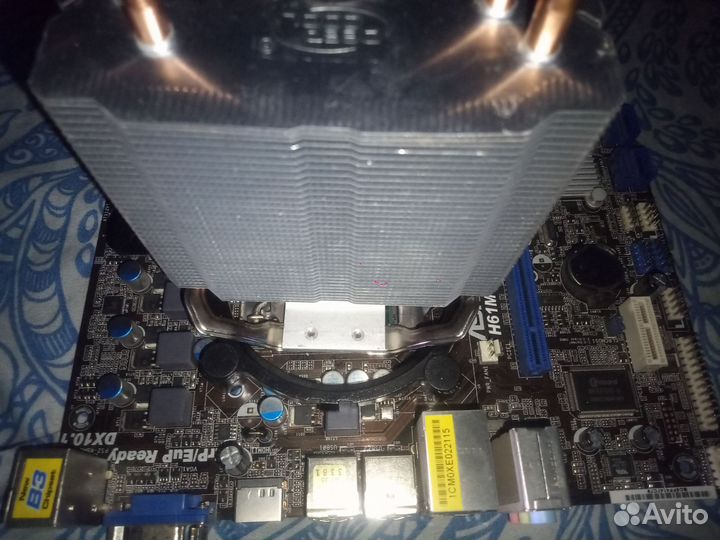 Комплект мать-проц-озу-кулер