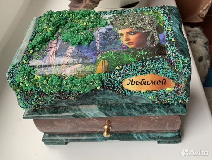 Шкатулка из натурального камня