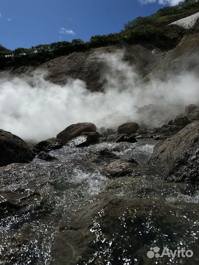 Мини-долина гейзеров (дачные источники). Джип тур