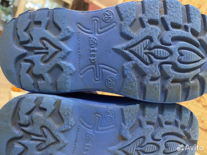 Резиновые сапоги 25 26 размер эва