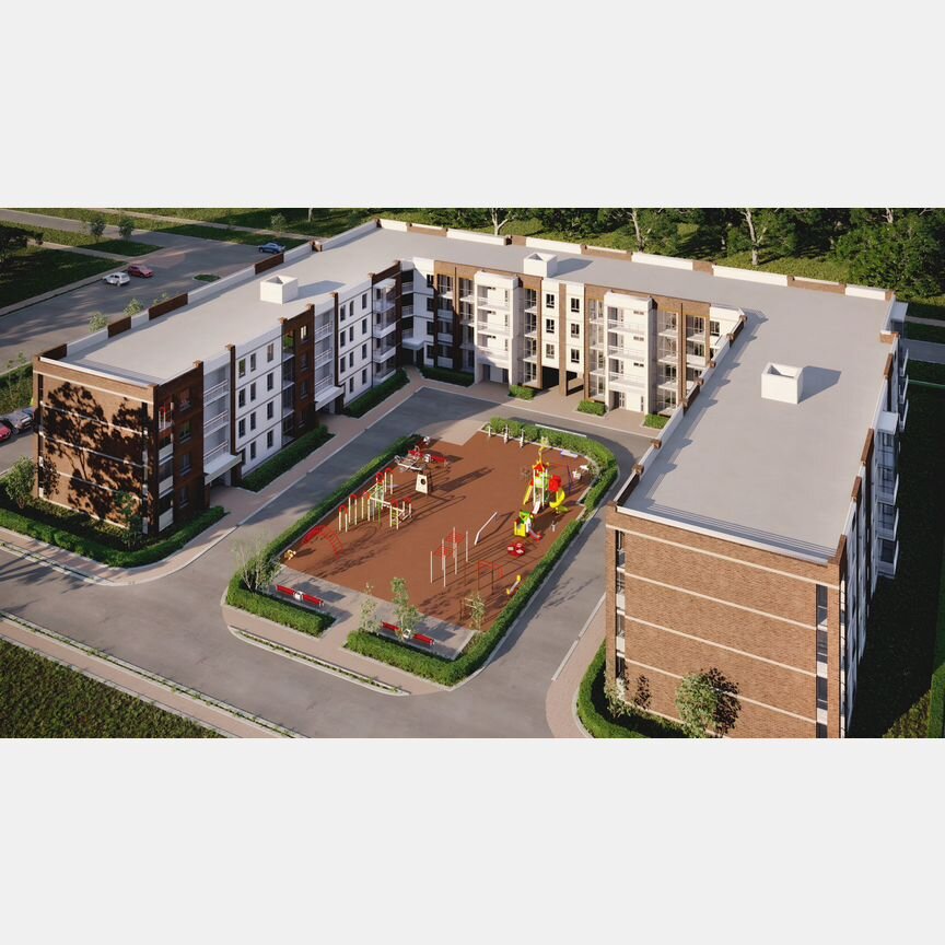 2-к. квартира, 57,3 м², 3/4 эт.