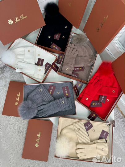 Женская шапка 3в1