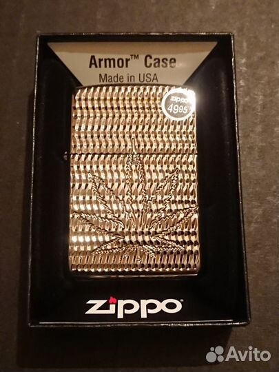 Zippo Armor Leaf Design 29612
