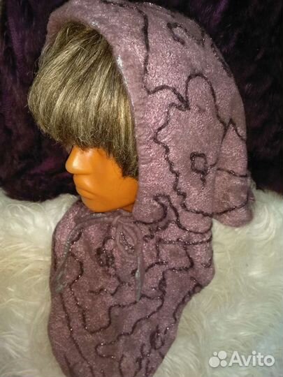 Капор с удлиненной манишкой,новинка сезона