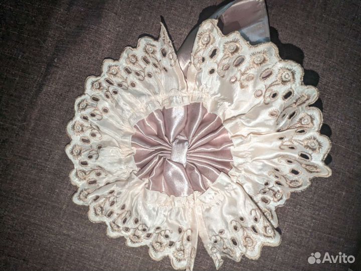 Шёлковый ламбрекен для штор с завязками