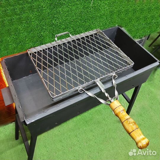 Решетка гриль барбекю для шашлыка нержавейка