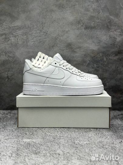 Мужские зимние кроссовки с мехом nike air force