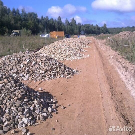 Щебень дробленый для отсыпки дорог