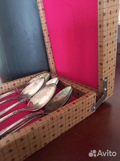 Ложка Чайная мельхиор набор новый зиш