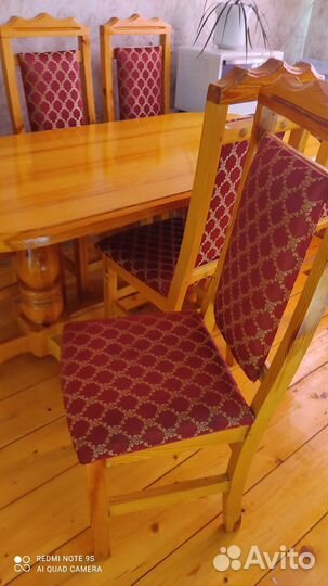 Кухонный стол и стулья комплект бу