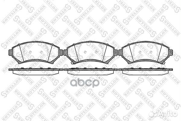 652 002B-SX колодки дисковые п. Pontiac Trans