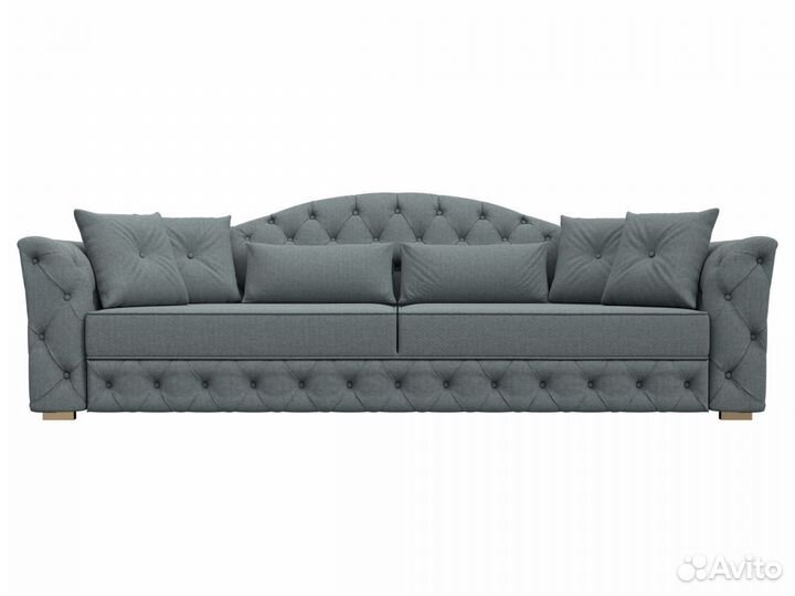 Диван прямой Артис, рогожка, амур серый. Москва