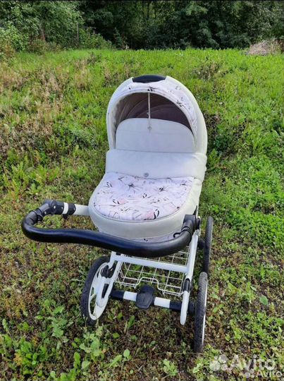 Коляска 2 в 1 Adamex Sofia из эко-кожи