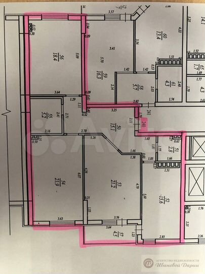 3-к. квартира, 105 м², 22/24 эт.