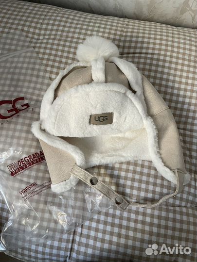 Шапка ушанка детская UGG