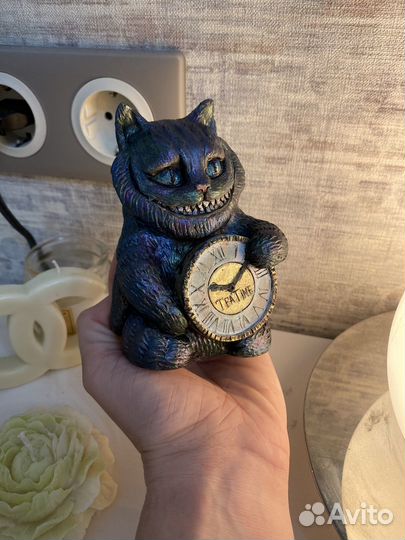 Свечи грибы, чеширский кот. Черные свечи