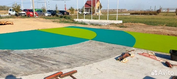 Бесшовное резиновое покрытие с гарантией