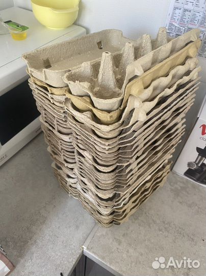 Лотки для яиц бумажные