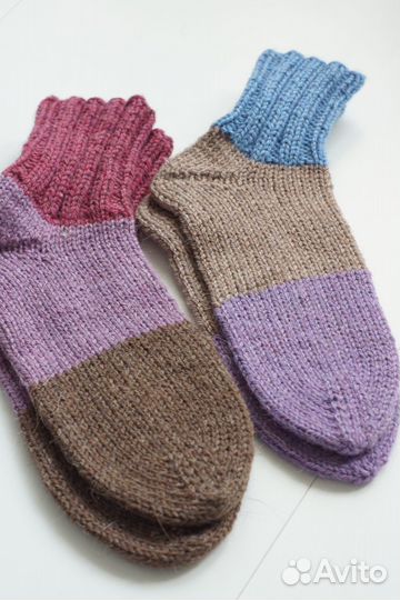 Носки женские вязаные, ручная работа
