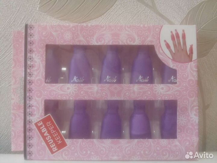 Зажимы для снятия гель лака