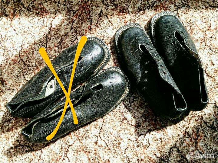 Новые кожаные лыжные ботинки СССР Динамо