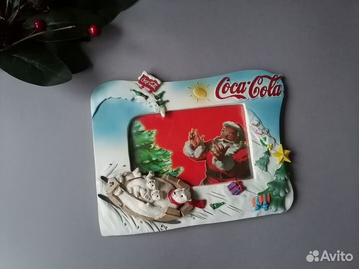 Новогодняя фоторамка coca cola