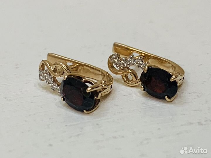 Серьги золотые (Бекетова24)