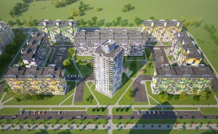 2-к. квартира, 65,9 м², 9/19 эт.