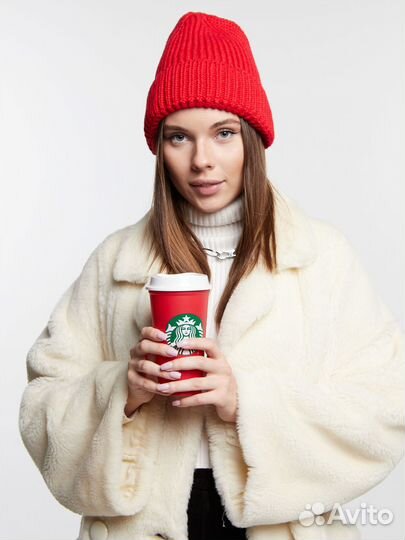 Шапка бини средней вязки Шапки Оптом