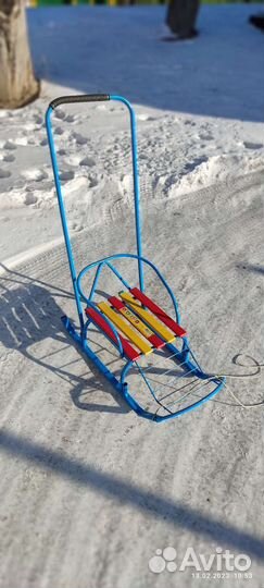 Детские зимние санки