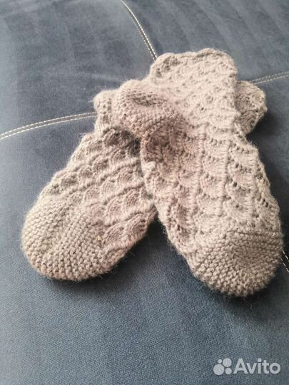 Носки шерстяные вязаные ручной работы