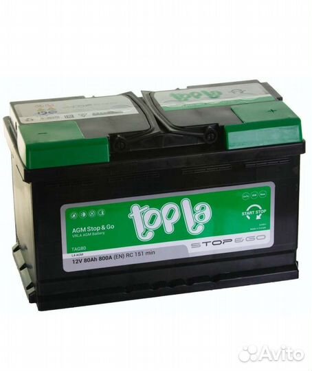 Тopla AGM 80ah 800a en