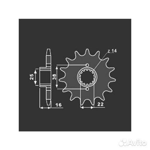 PBR Звезда передняя 2050-14