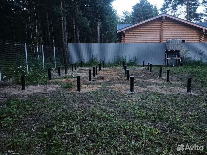 Сваи винтовые, монтаж винтовых свай. Под ключ